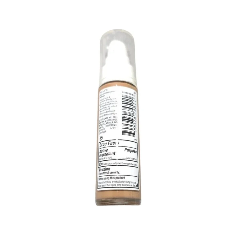 Almay Clear Complexion Foundation 710‎ Natural Tan Salicylic Acid Matte New